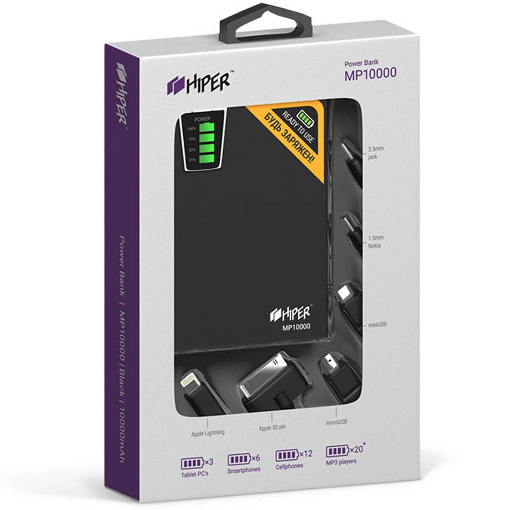 Фотография товара Внешний Аккумулятор HIPER MP10000
