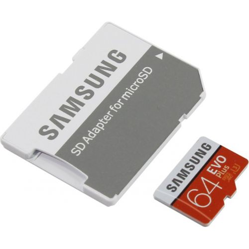 Фотография товара Карта памяти microSDXC 64 Gb Samsung EVO Plus 100Mb/s