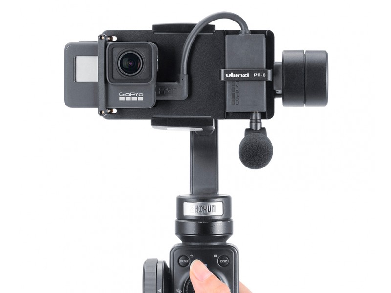 Фотография товара Адаптер Ulanzi PT-6 для GoPro 5/6/7 + крепление микрофона