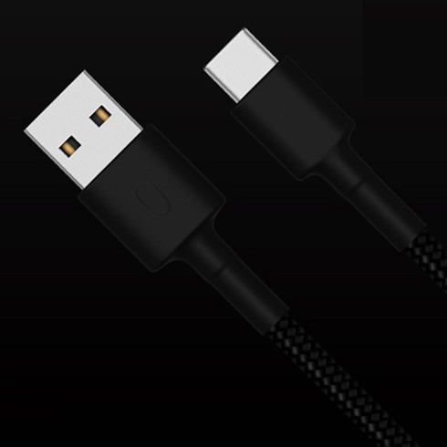 Фотография товара Кабель Xiaomi Mi Braided USB Type-C Cable 100cm (Black) / X18714