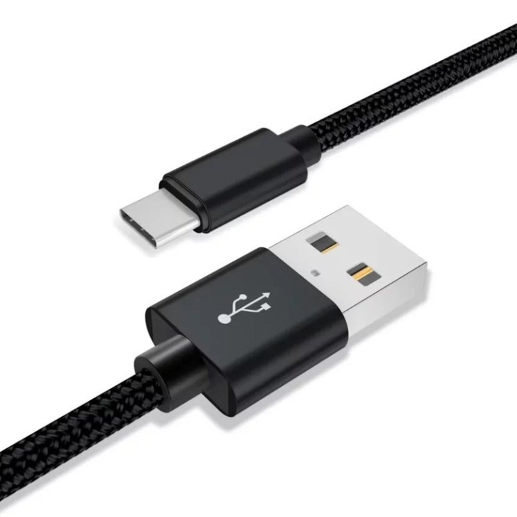 Фотография товара Кабель Xiaomi Mi Braided USB Type-C Cable 100cm (Black) / X18714