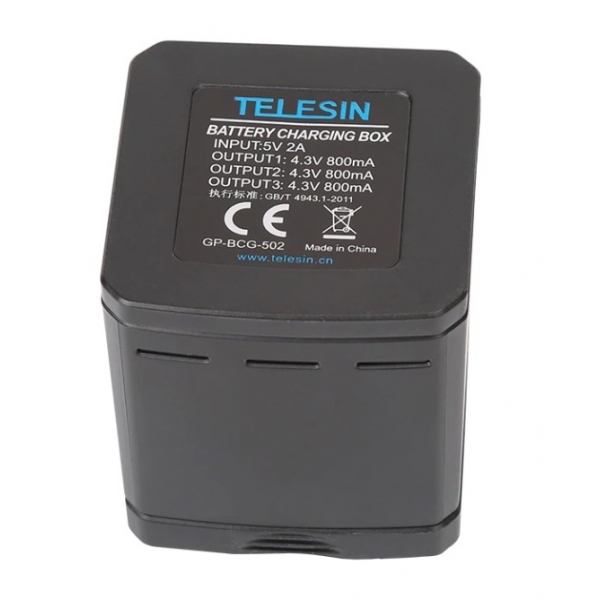 Фотография товара Бокс Telesin для аккумуляторов Hero 5,6,7 с зарядкой
