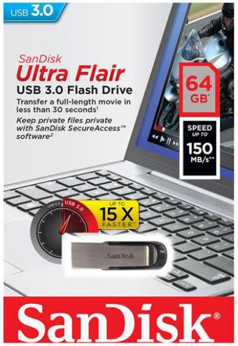 Фотография товара USB флэш накопитель SanDisk Ultra Flair™ USB 3.0 64GB