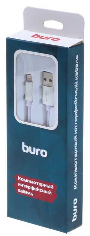 Фотография товара Кабель Buro BHP RET LGHT-W USB (m)-Lightning (m) 1м белый