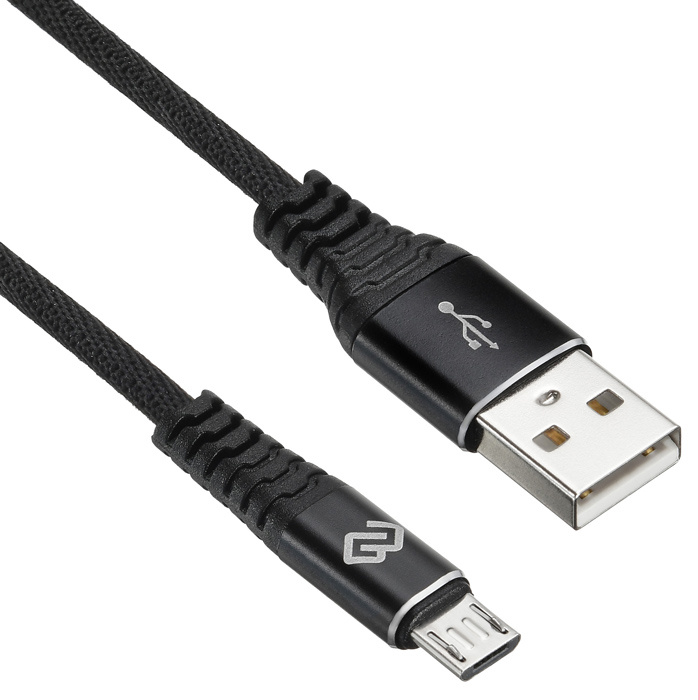 Фотография товара Кабель Digma USB (m)-micro USB (m) 2м черный