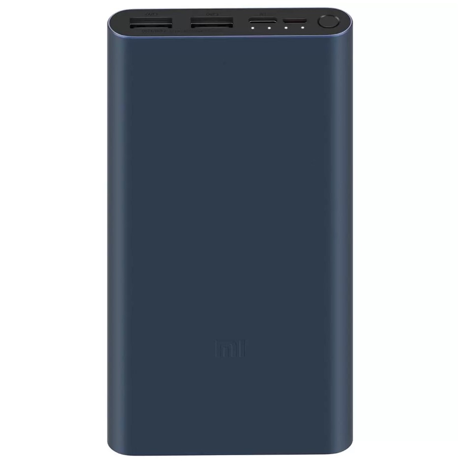 Фотография товара Внешний аккумулятор Xiaomi Mi Power Bank 3 10000mAh 2.4A QC 2xUSB черн
