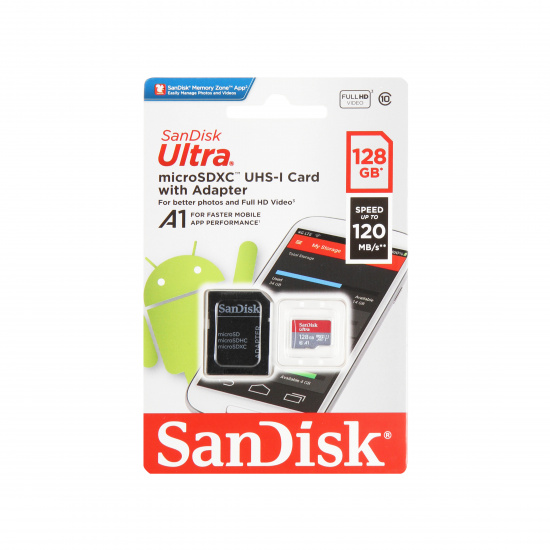 Фотография товара Карта памяти SanDisk Ultra microSDXC 120 Mb/s