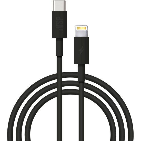 Фотография товара Кабель BoraSCO USB-C 8-Pin, черн, 1м, 3A